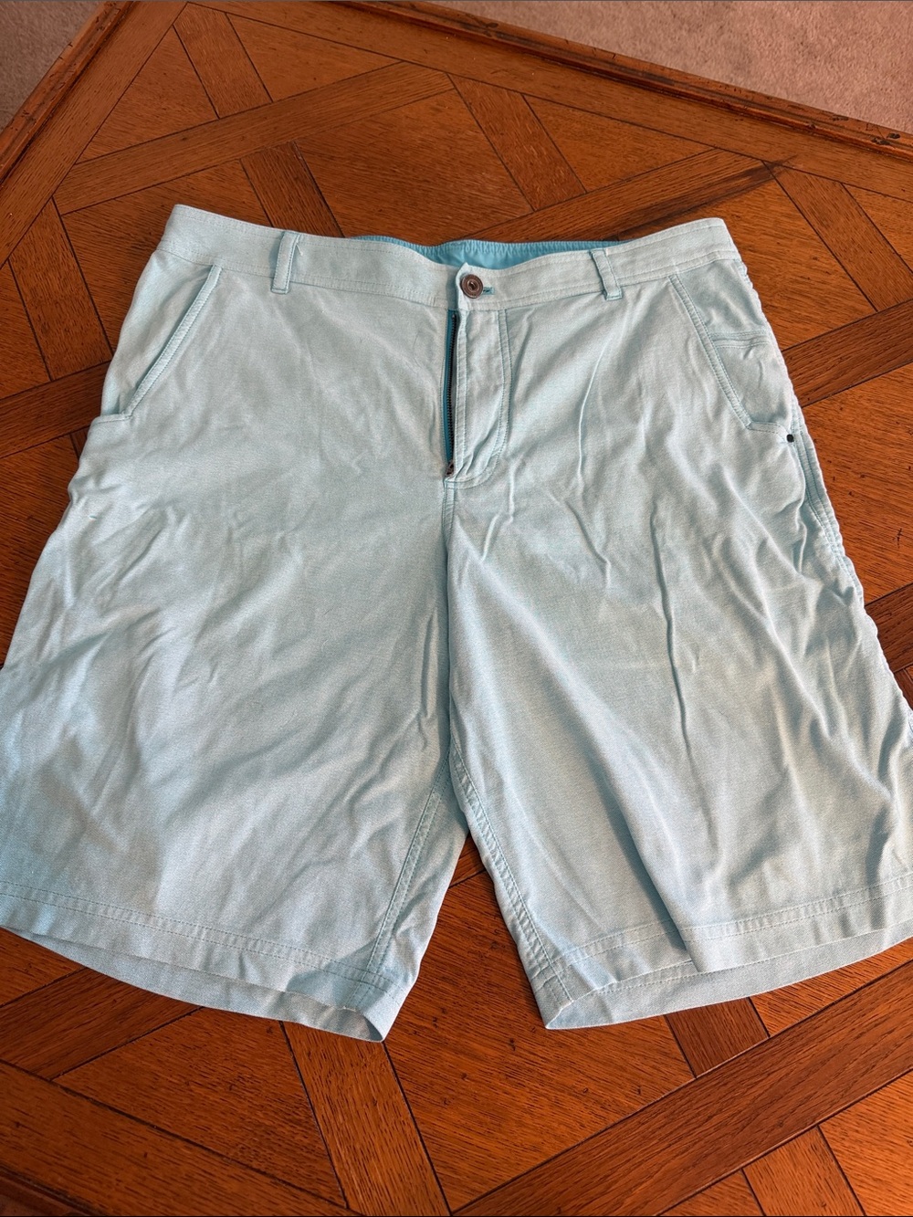 lululemon athletica Light Blue Men’s Flat Front Shorts